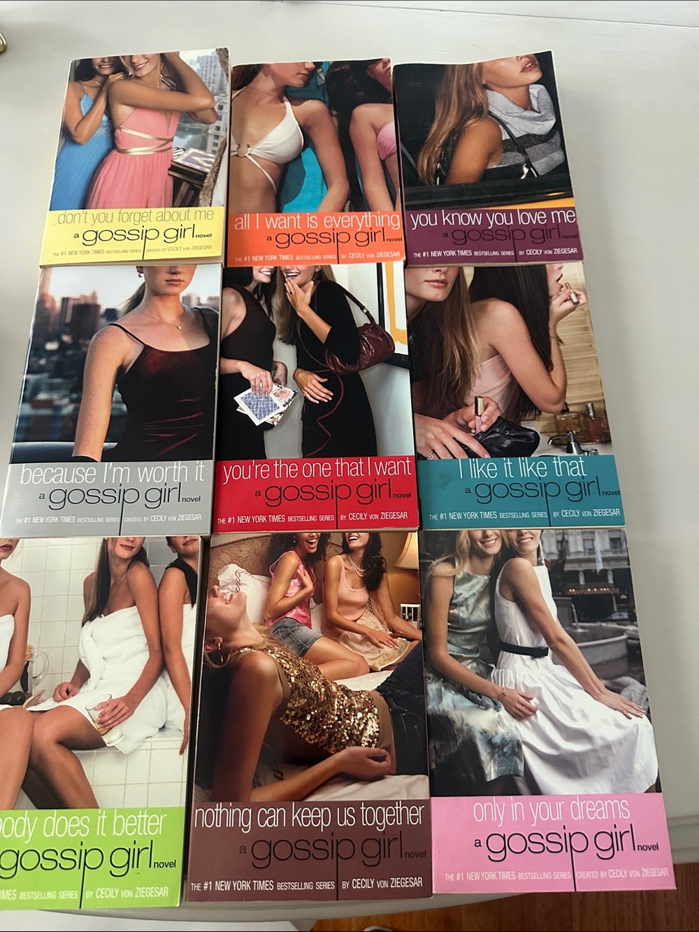 Gossip Girl Paperback Novel Set - Multi Color Covers
